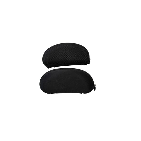 Oakley Genuine Sunglasses Clam Shell Hard Case Smooth Black Zip Lot Of 2 - Picture 2 of 4